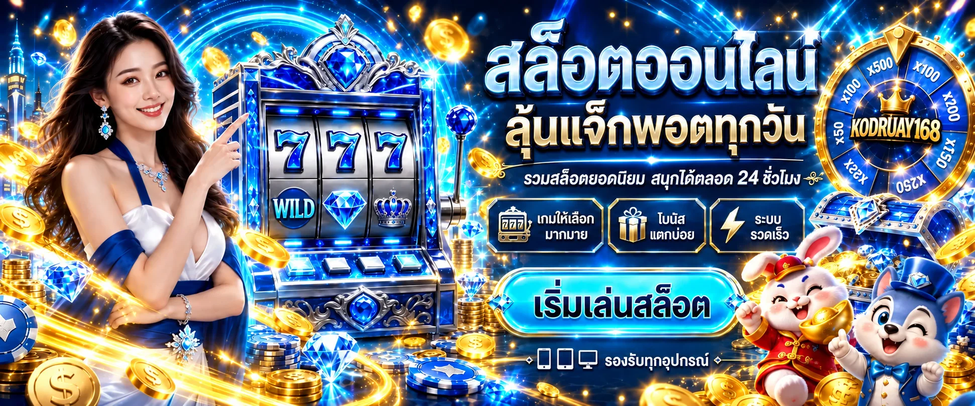 KODRUAY168 สล็อตออนไลน์ แจ็กพอตและเกมสล็อตยอดนิยม